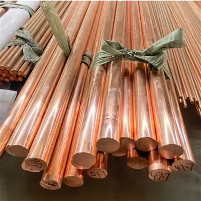 Solid Copper Rod C1100 99.99% Pure Copper Rod Customized C101 Copper Bar