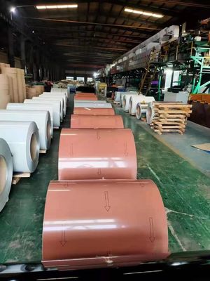 0.4mm 0.5mm PPGI Coil Sheet , Color Coated Steel Coil For Building Materials