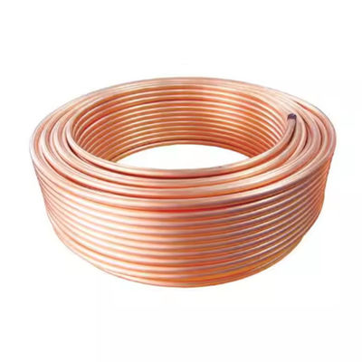 Seamless Copper Round Pipe 1/2"-4" OD Corrosion Resistant For HVAC / Plumbing