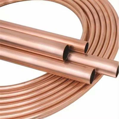 Flexible Copper Round Pipe 8mm-22mm OD 0.5mm Wall For Solar Thermal Energy Systems