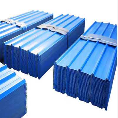 ASTM A755 PPGI Corrugated Steel Sheet 0.2mm-1.5mm Galvanized Color Roofing Sheets