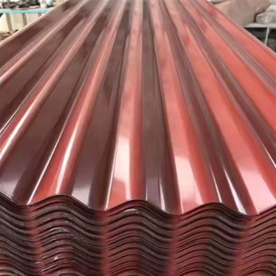 ASTM A755 PPGI Corrugated Steel Sheet 0.2mm-1.5mm Galvanized Color Roofing Sheets