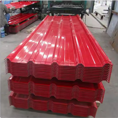 ​Lightweight PPGI Steel Sheet 24 Gauge -28 Gauge Galvalume Corrugated Steel Sheet