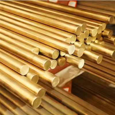 Round Copper Rod 10mm-120mm Bright Polished Copper Bar RoHS Compliant