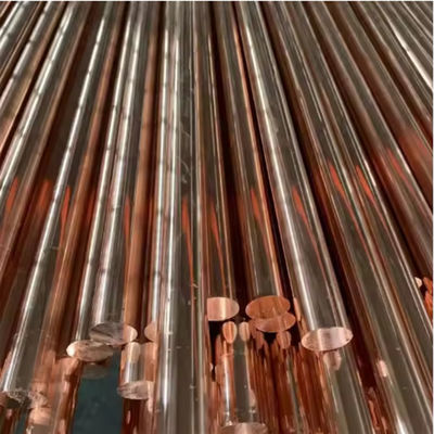 JIS H3250 Solid Copper Rod 20mm-500mm Dia High Intensity for HVAC / Plumbing