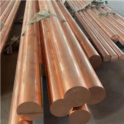 C110 Copper Round Rod 99.95% Purity 12mm-80mm For Welding Electrodes