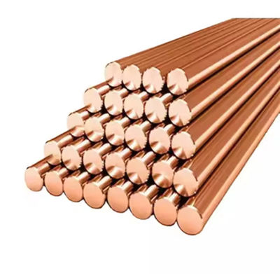 C110 Copper Round Rod 99.95% Purity 12mm-80mm For Welding Electrodes