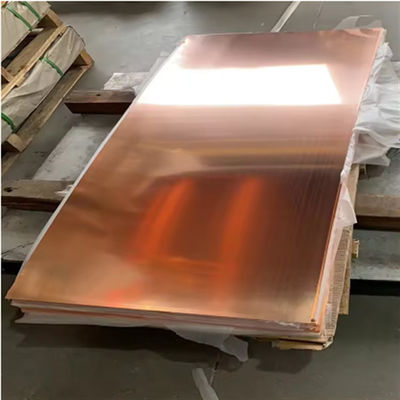 JIS H3100 Copper Alloy Plate Polished Copper Sheet 0.5mm-3mm Thick Antimicrobial Surface