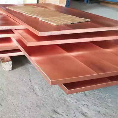 98.5% Purity Copper Alloy Sheet 500mm-1500mm Width Heat Exchanger Tubes
