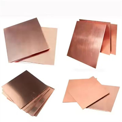 98.5% Purity Copper Alloy Sheet 500mm-1500mm Width Heat Exchanger Tubes