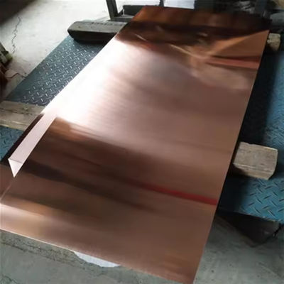 C10200 Copper Sheet 99.95% Purity Oxygen Free Copper Plate For High Vacuum Systems