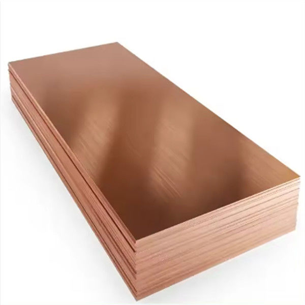 JIS H3100 Copper Alloy Plate Polished Copper Sheet 0.5mm-3mm Thick Antimicrobial Surface